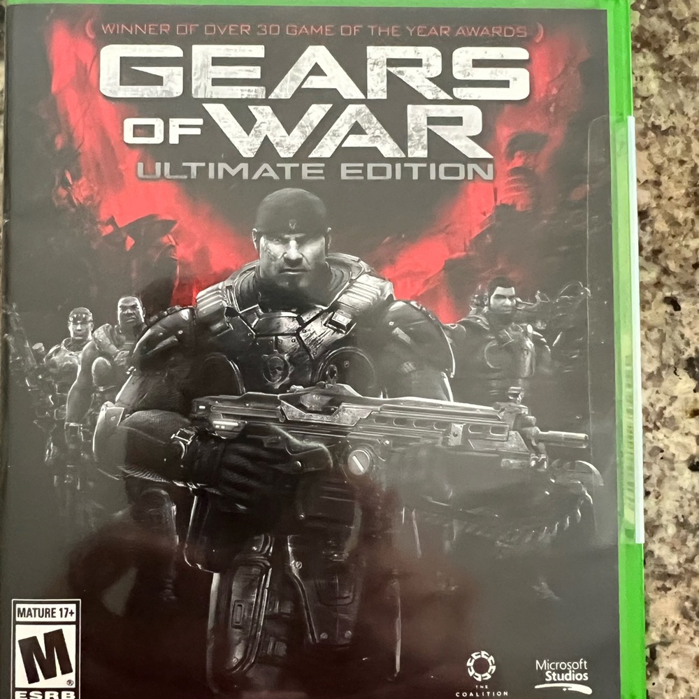 Microsoft Gears of War Ultimate Edition - Red and Black Cover